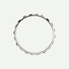 Top View of White Gold PATIENCE Christian Ring For Women