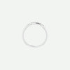 Top View of White Gold PURPOSED Christian Ring For Women