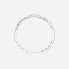 Top View of White Gold THE RUGGED CROSS Christian Ring For Women
