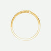 Top View of Yellow Gold FREEDOM Christian Ring For Women