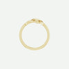 Top View of Yellow Gold INFINITE LOVE Christian Ring For Women