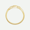 Top View of Yellow Gold INNOCENCE Christian Ring For Women