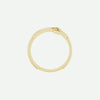 Top View of Yellow Gold PERPÉTUEL Christian Ring For Women