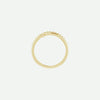 Top View of Yellow Gold PURPOSED Christian Ring For Women