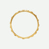 Top View of Yellow Gold TRUST Christian Ring For Women