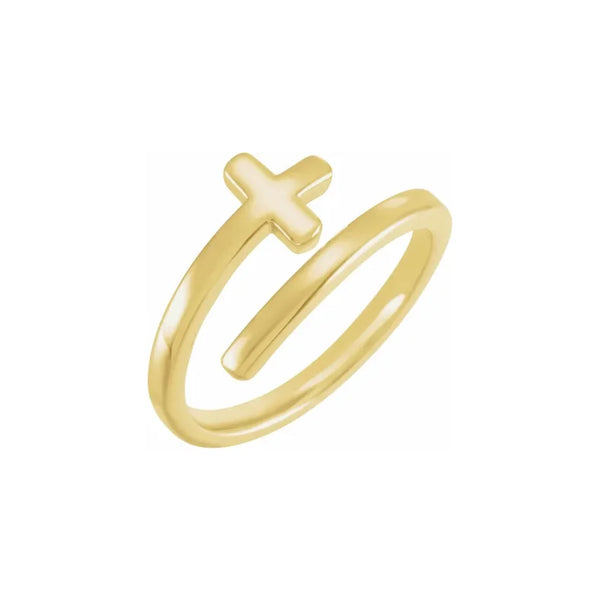 Yellow Gold Christian Ring from Glor-e