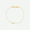 Front view of yellow gold Faith Christian bracelet for women from Glor-e
