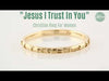 Video Showcase of "Jesus I Trust In You" Christian Ring From Glor-e