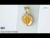 Video Showcasing HOLY Yellow Gold Christian Pendant From Glor-e