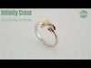 Infinity Cross Gold Christian Ring For Women Video Showcase From Glor-e