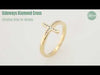 Sideways Diamond Cross Christian Ring For Women Video Showcase From Glor-e