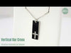 Vertical Bar Cross Christian Necklace or Pendant For Women Video Showcase From Glor-e