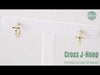 Cross J-Hoop Christian Earrings For Women Video Showcase From Glor-e